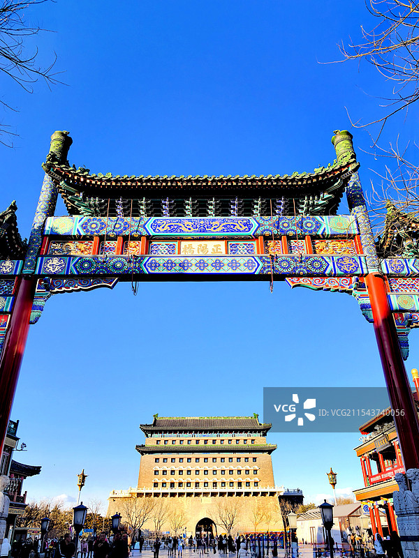 冬日里的正阳门图片素材