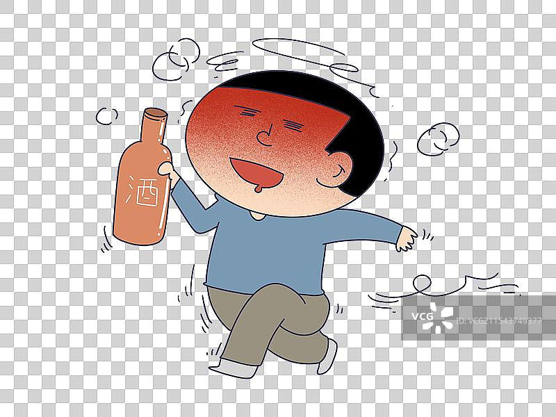 喝酒喝醉醉酒的人物图片素材