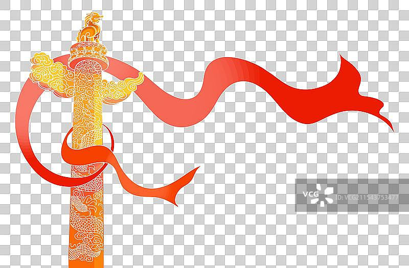 北京中华柱·华表柱·天安门图片素材