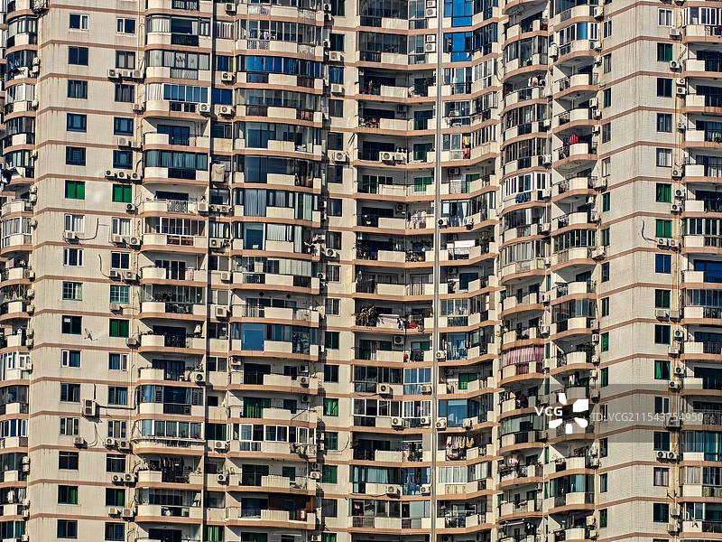 冬日里的居民大楼图片素材