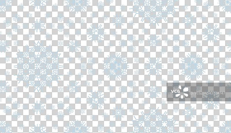 冬季圣诞雪花无缝图案图片素材