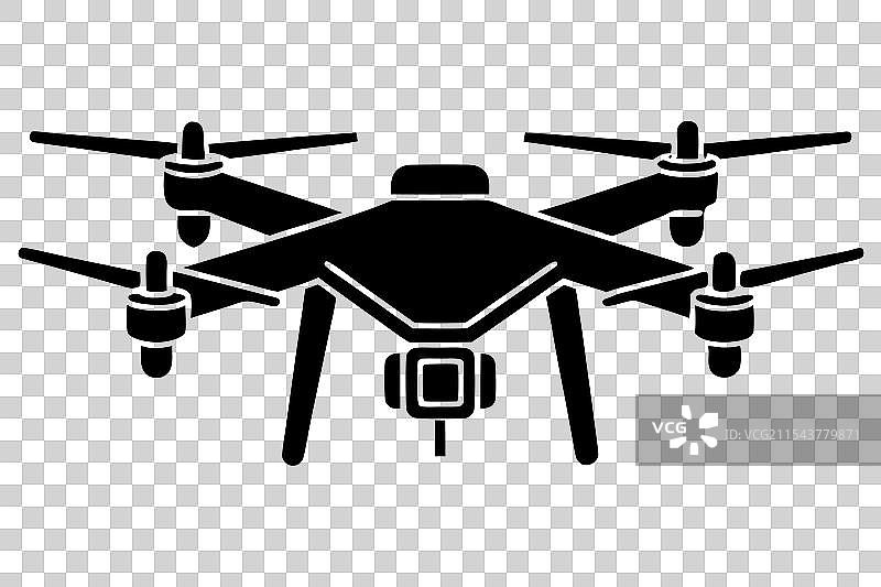 无人机剪影图片素材