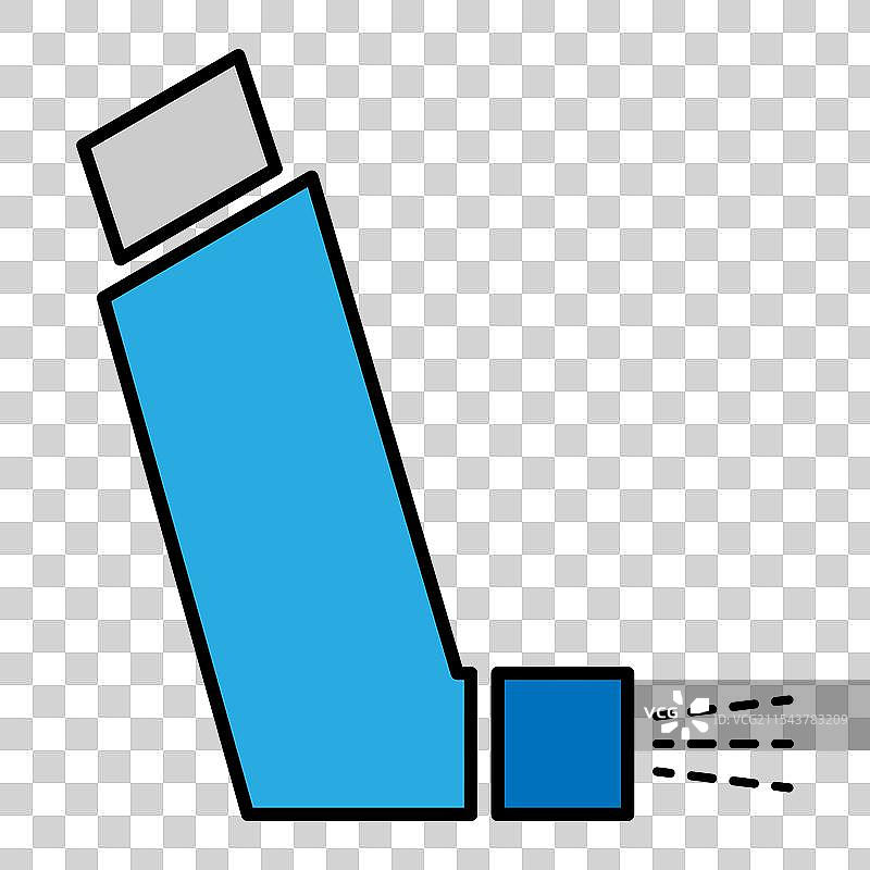 哮喘吸入器设计图标 医药 健康护理图片素材