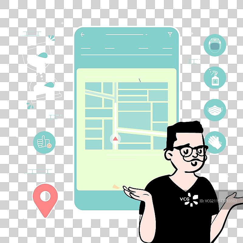 现代导航困境图片素材