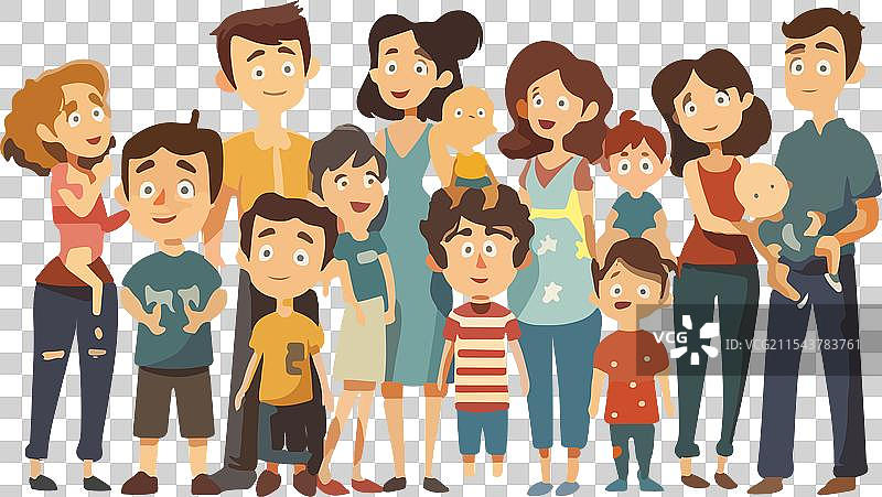 跨代家庭肖像图片素材