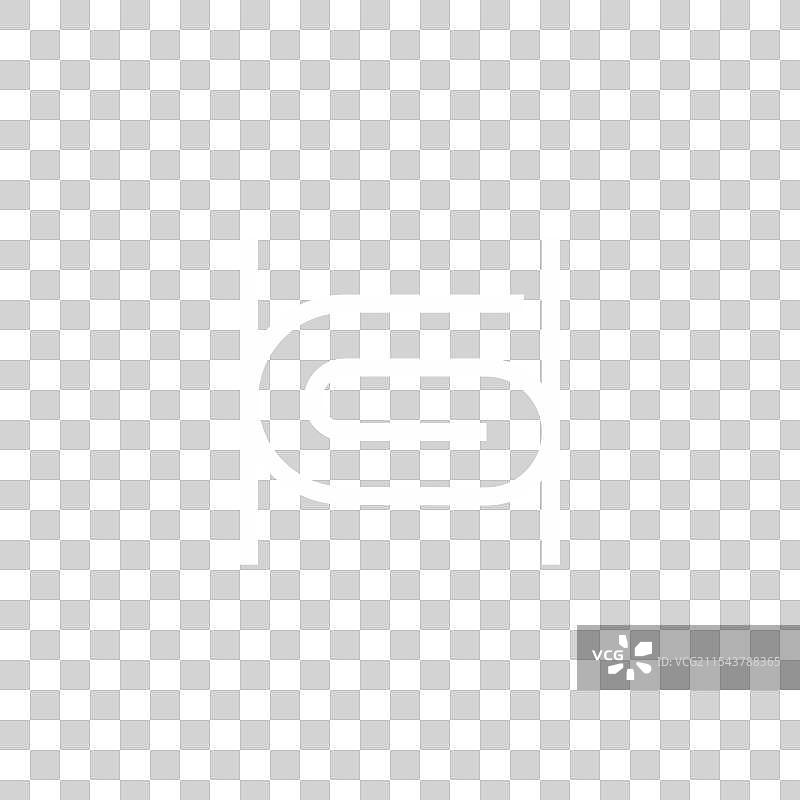 字母hg简单几何螺旋标志图片素材