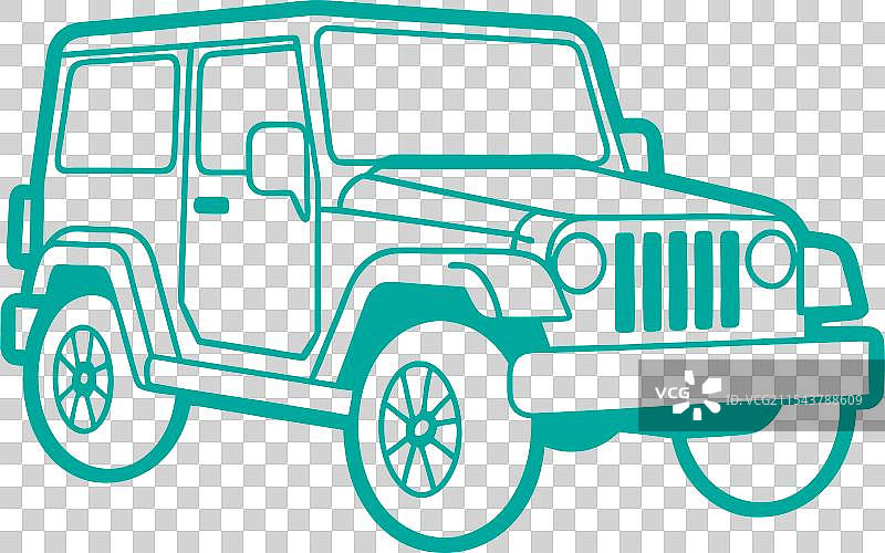 吉普牧马人汽车艺术图像图片素材