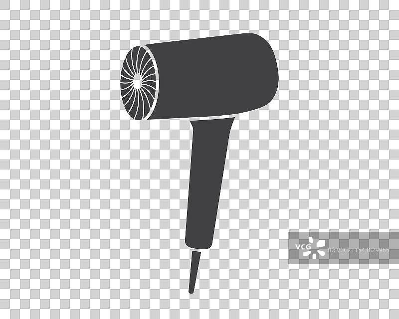 时尚吹风机线条图标图片素材