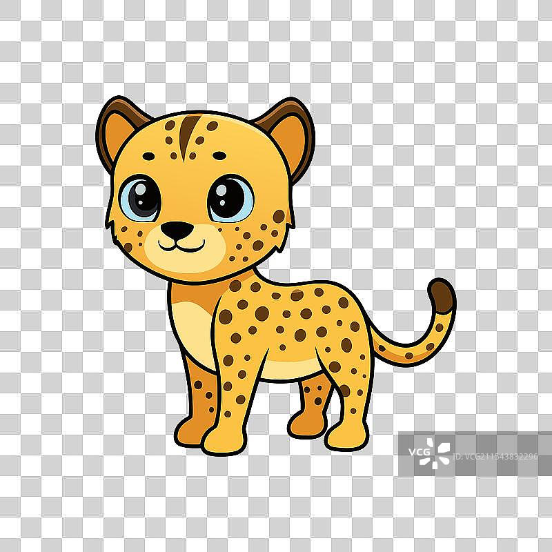 可爱的猎豹艺术图片素材