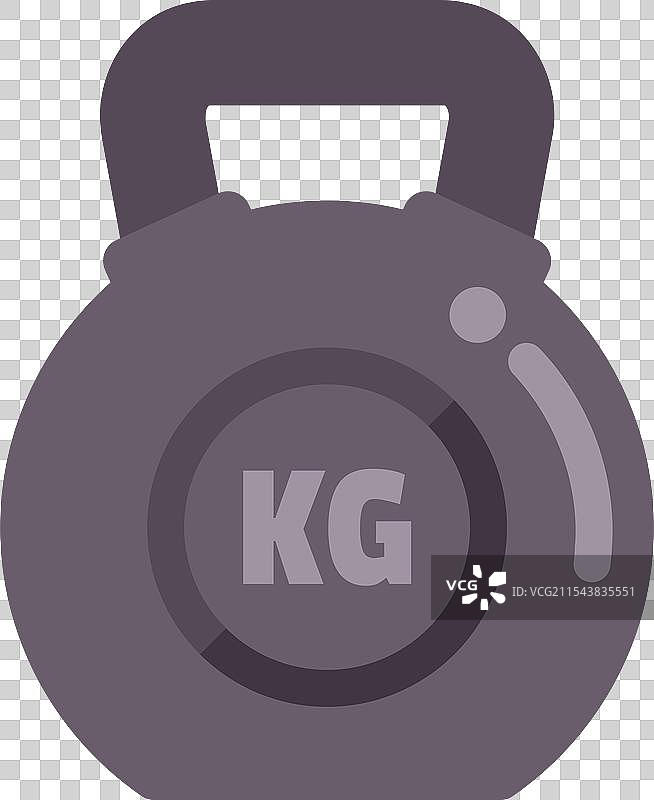 灰色壶铃代表举重图片素材