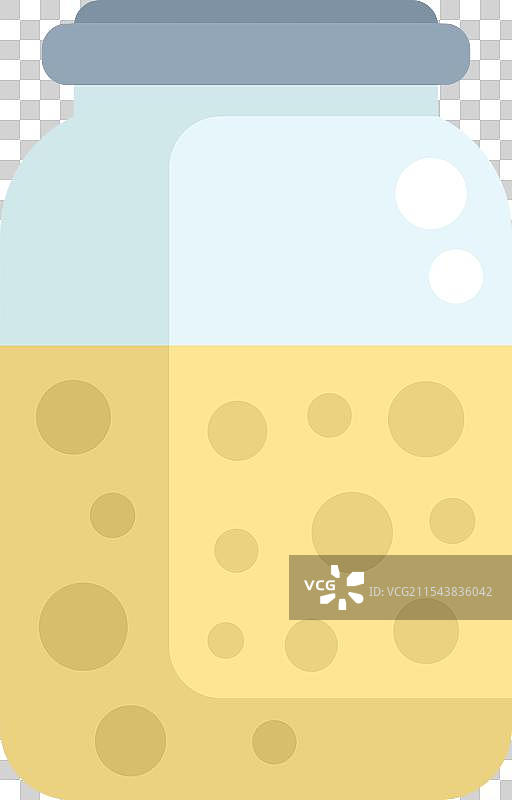 玻璃罐中发酵的面团正在膨胀图片素材