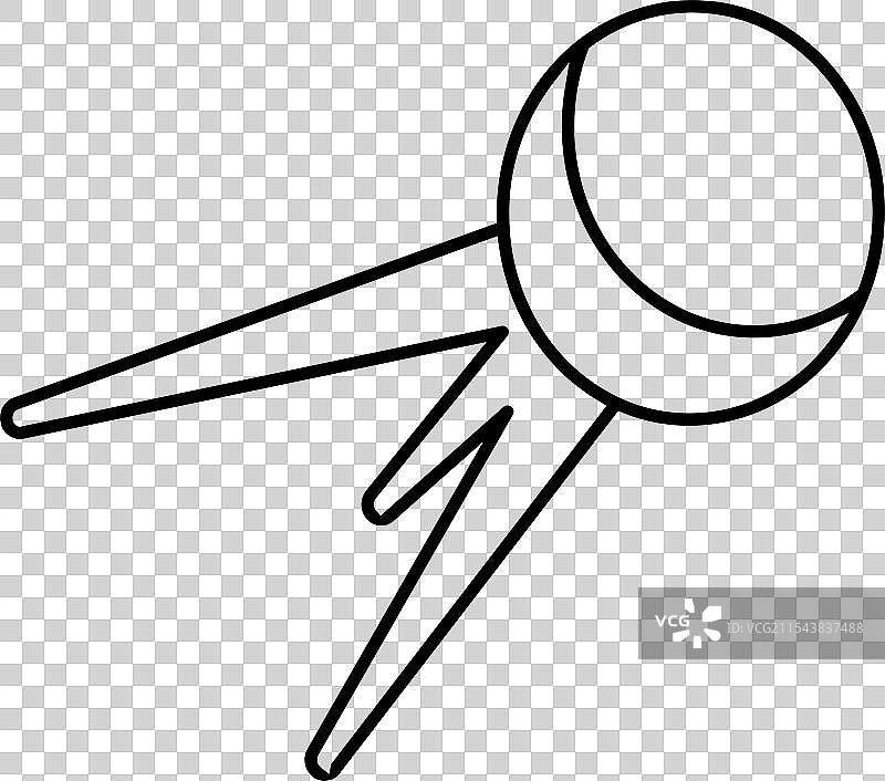 轮廓风格的轨道圆形卫星图片素材