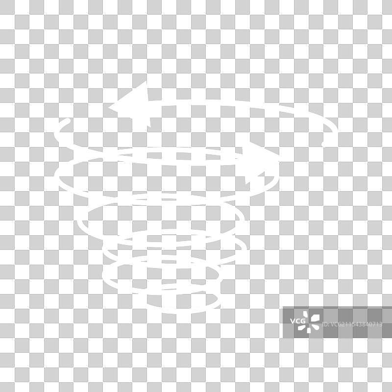 旋转箭头符号的螺旋运动图标图片素材