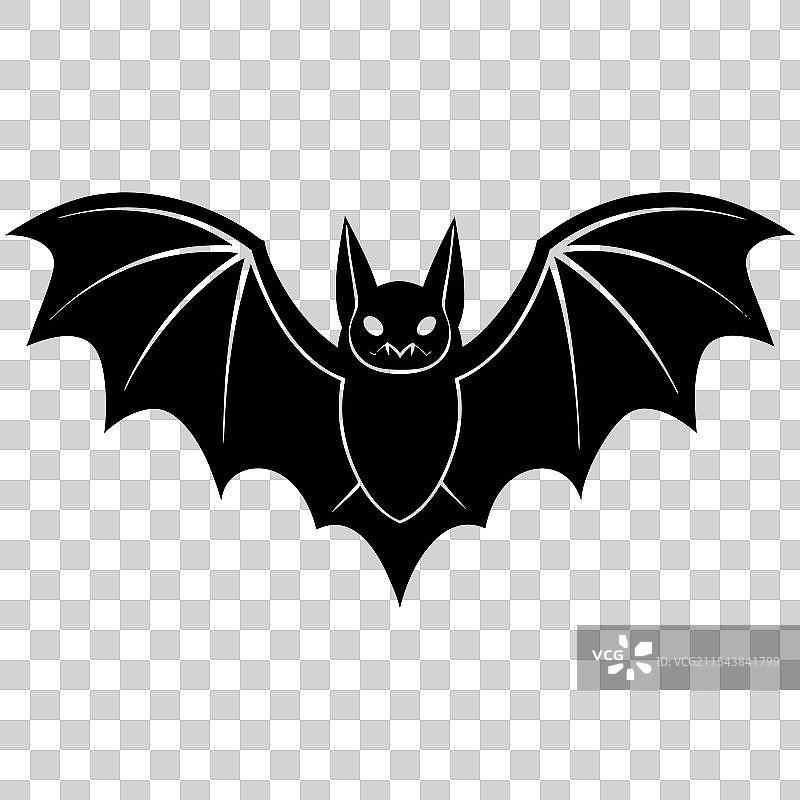 一个装满万圣节黑色的蝙蝠图片素材