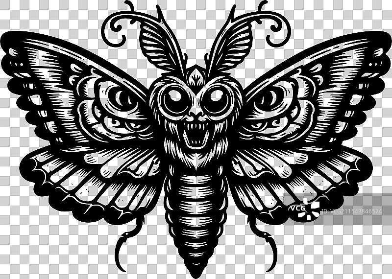 详细的黑白图像图片素材