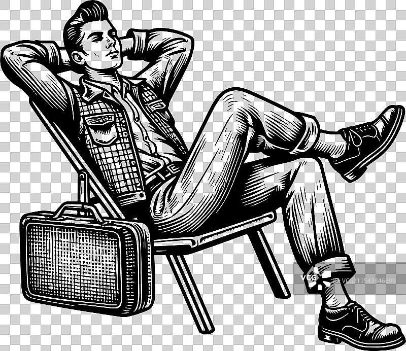 穿着商务西装的男性生成式人工智能图片素材