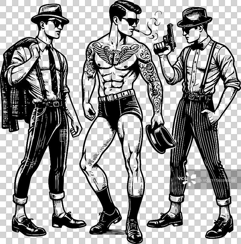 穿着商务西装的男性生成式人工智能图片素材