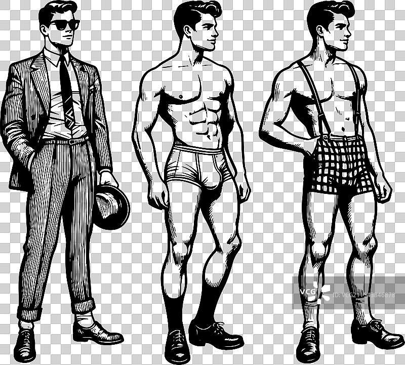 穿着商务西装的男性生成式人工智能图片素材