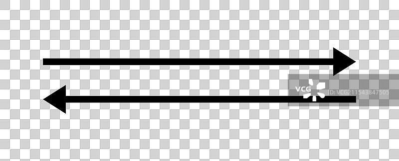 直长箭头双向箭头图标向左移动图片素材