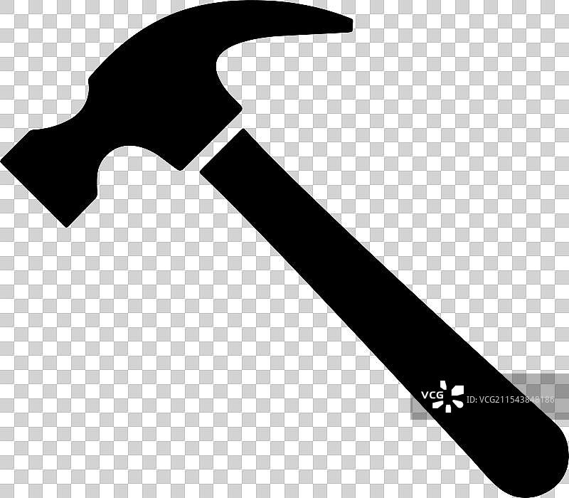 扁平设计风格的锤子图标图片素材