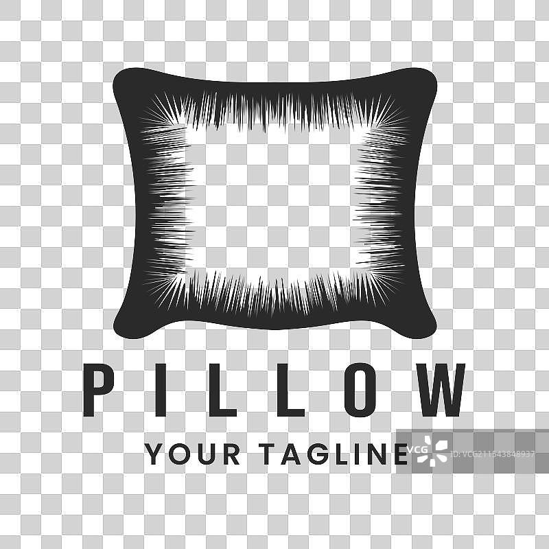 复古风格的枕头图标符号设计图片素材