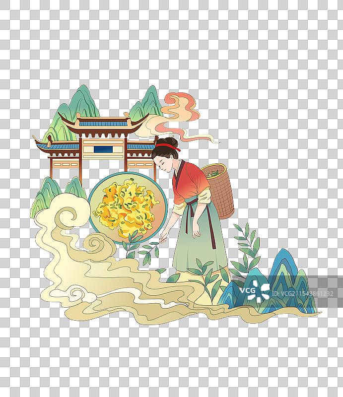 野菜和南京人图片素材