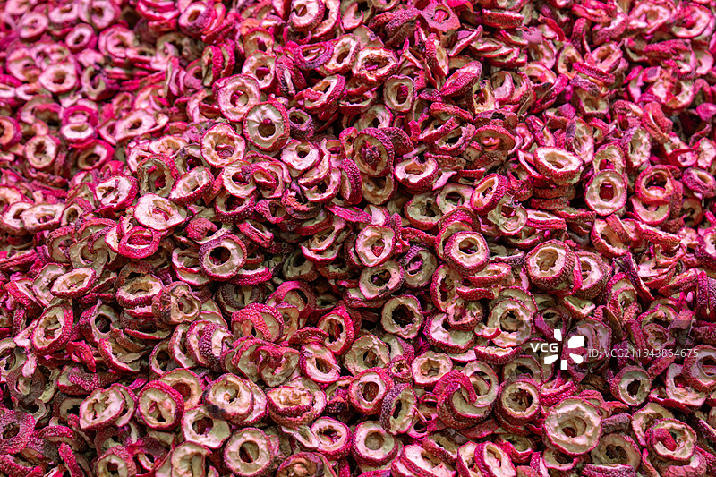 去核免洗山楂片果干图片素材