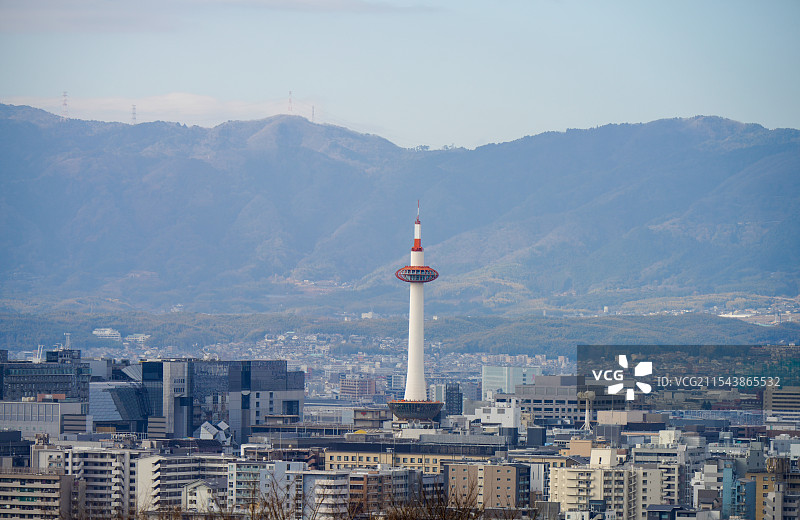 日本京都塔图片素材