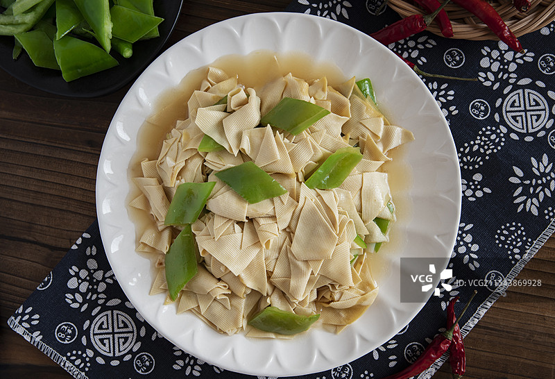 尖椒干豆腐图片素材
