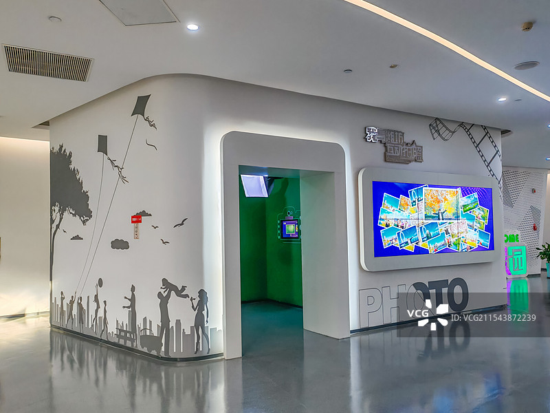 我与潍坊互动拍照 潍坊城市规划艺术馆图片素材