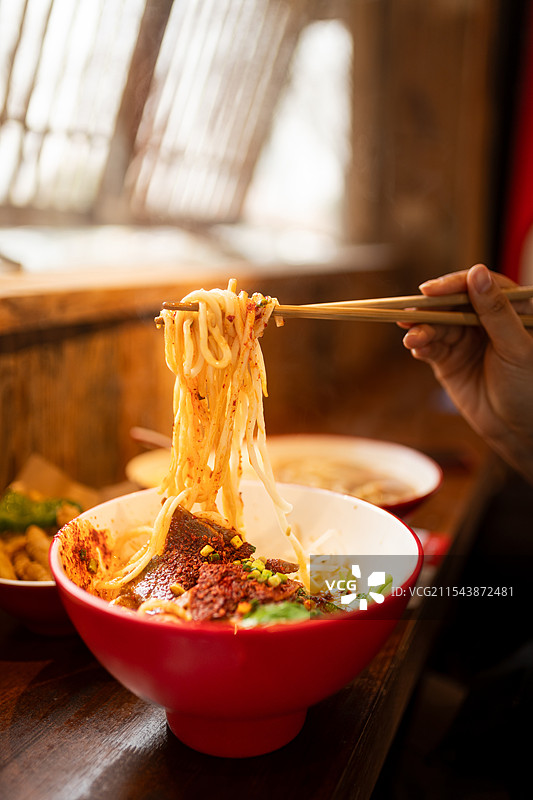 陕西油泼面图片素材