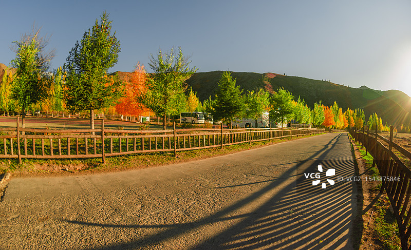 额河第一村（塔拉特村）秋吟（新疆富蕴县）图片素材