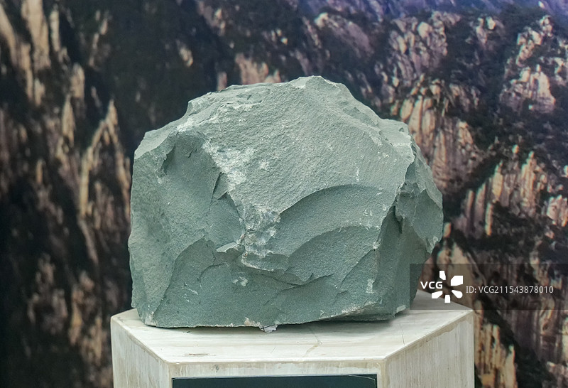 辉绿岩 济南莱芜产 山东省地质博物馆图片素材