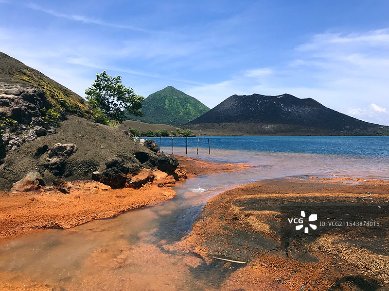 巴新东新不列颠省温泉图片素材