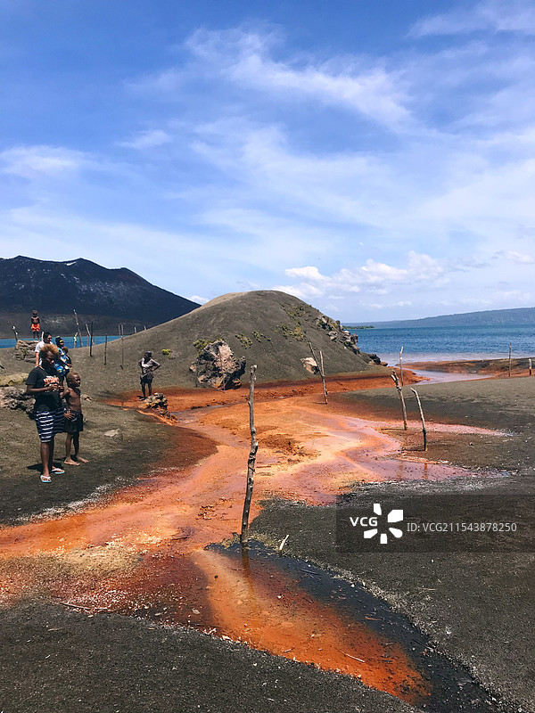 巴新东新不列颠省温泉图片素材