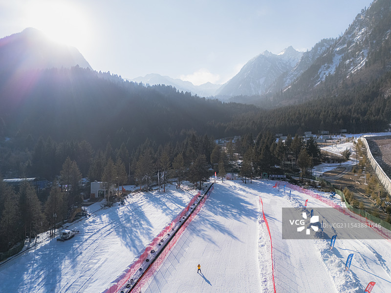 九寨沟县漳扎镇中查沟穹恰冰雪大世界图片素材