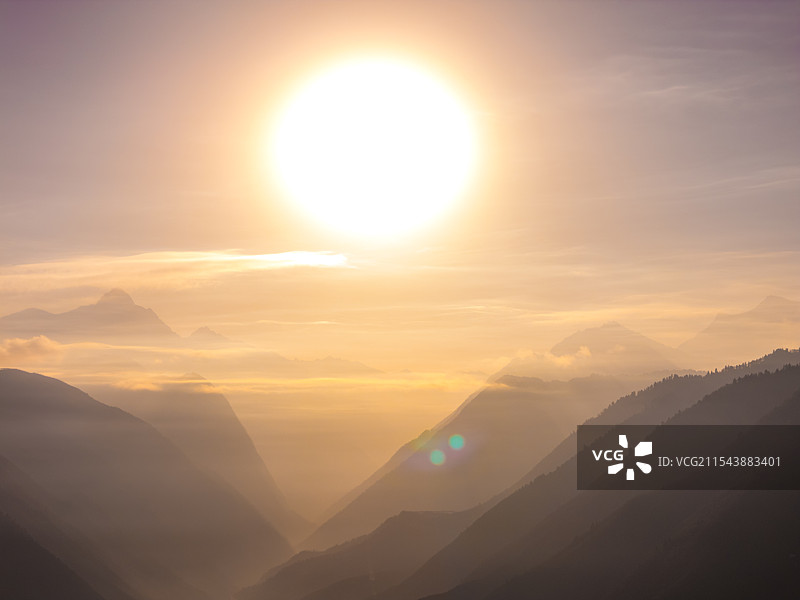 九寨沟县漳扎镇冬季风景航拍图片素材