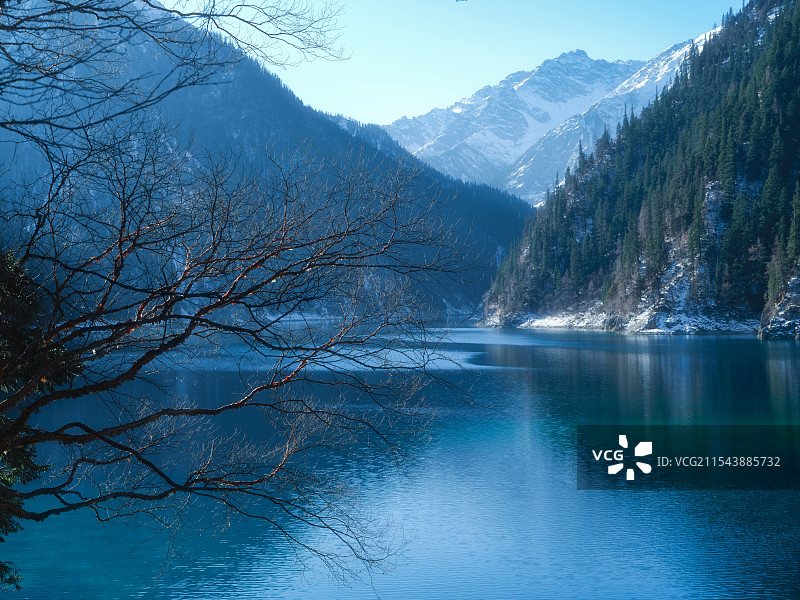 冬季九寨沟长海图片素材