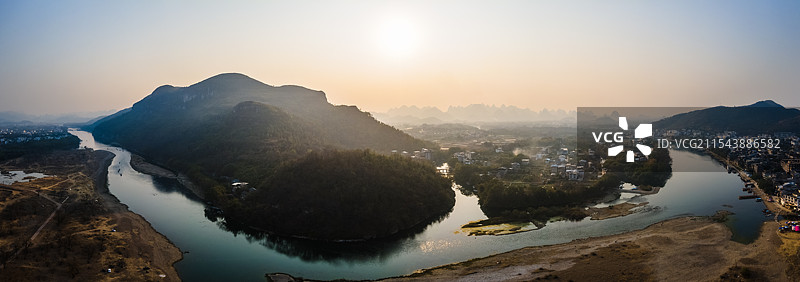 漓江风光（灵川大圩磨盘山）图片素材