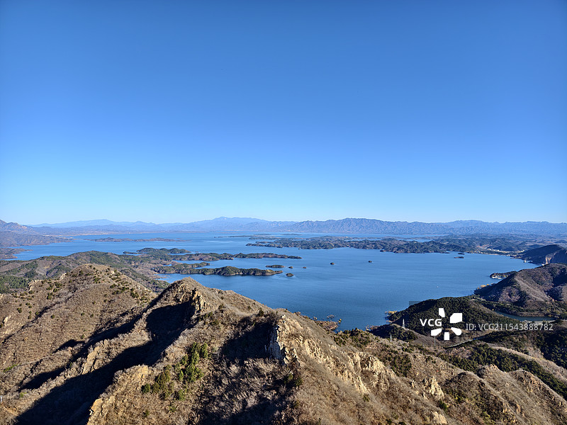 大美密云水库水天一色图片素材