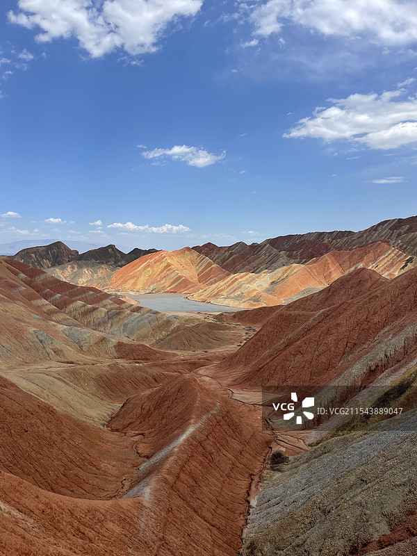 张掖七彩丹霞图片素材