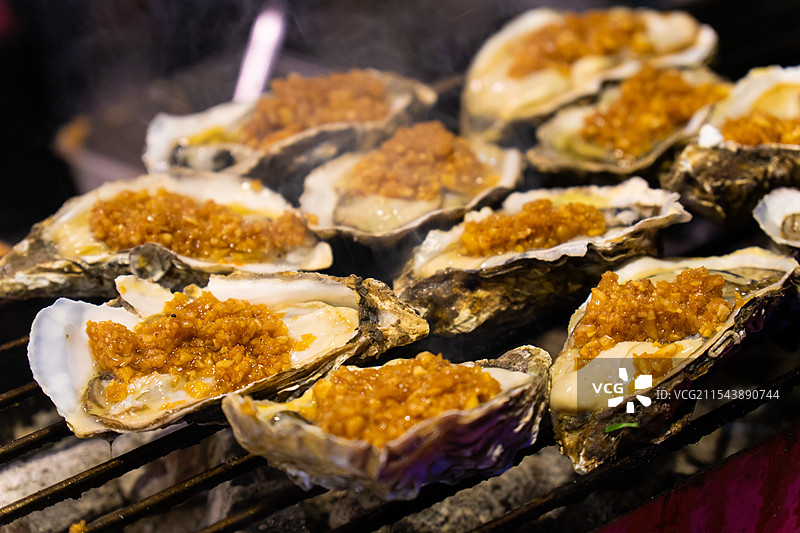 炭烤生蚝、炭烧生蚝图片素材