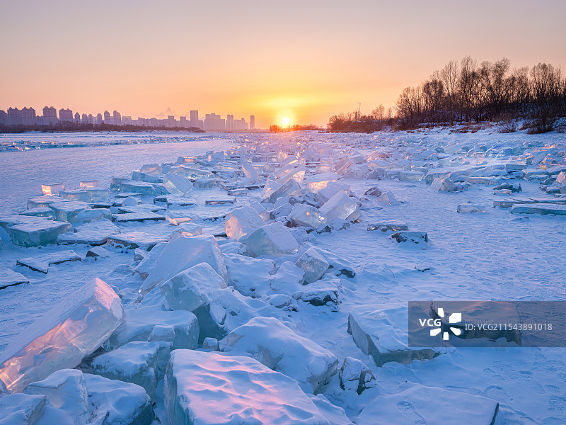 哈尔滨钻石海网红打卡地图片素材