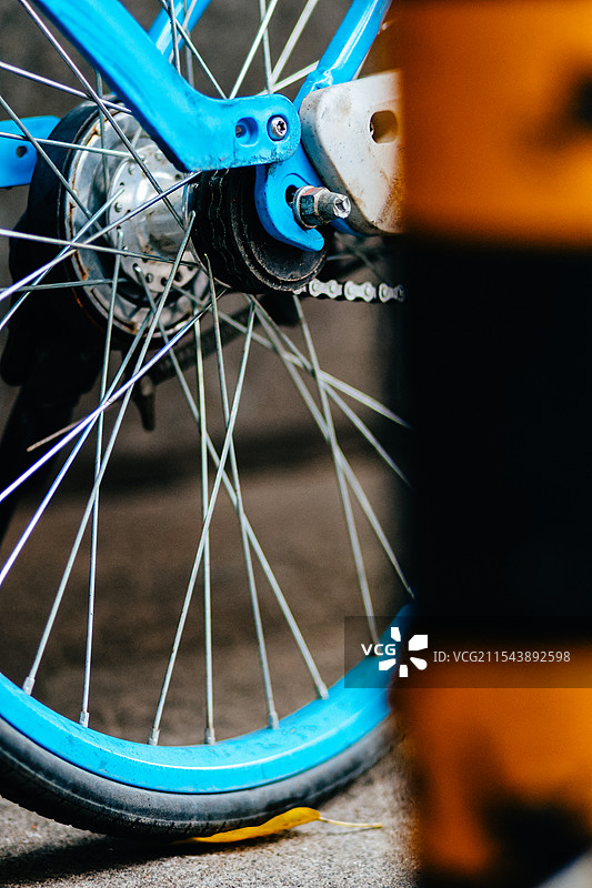 街边的共享单车……图片素材