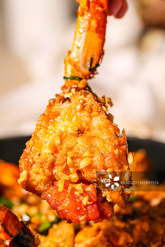 避风塘炒蟹大螃蟹粤菜蟹钳蟹肉蟹黄避风塘图片素材