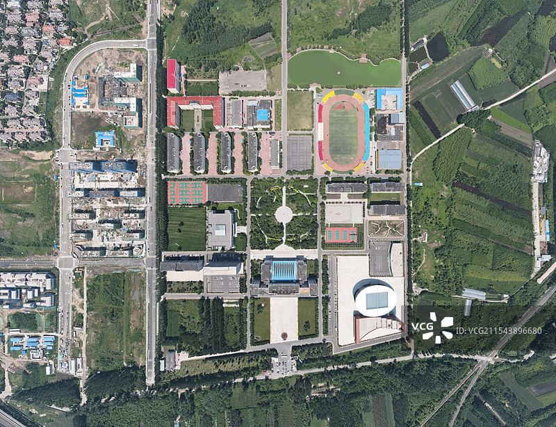 松北区哈尔滨石油学院-西湖小镇图片素材