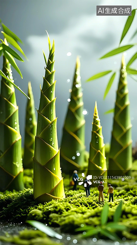 【AI数字艺术】节气惊蛰谷雨图片素材