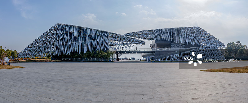 阳澄湖莲花岛码头图片素材