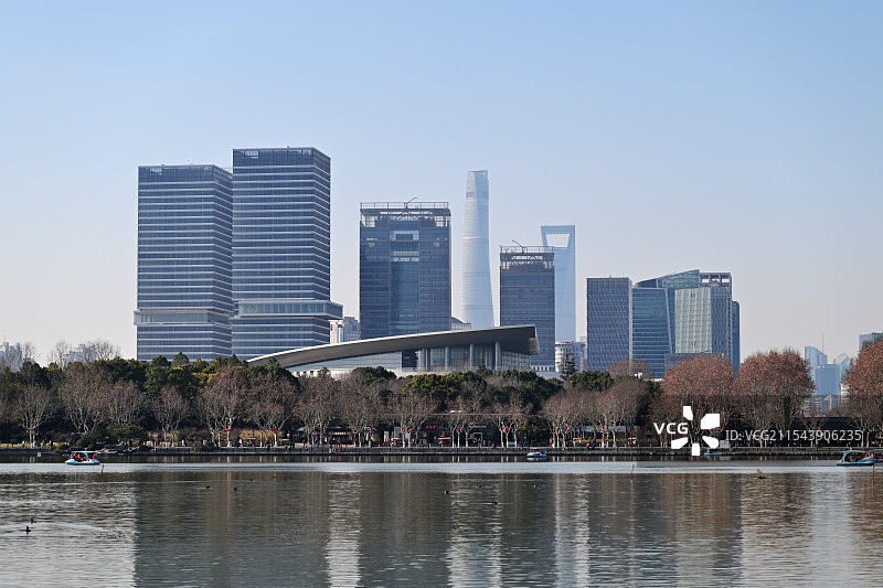 摩天大楼，世纪公园，上海图片素材