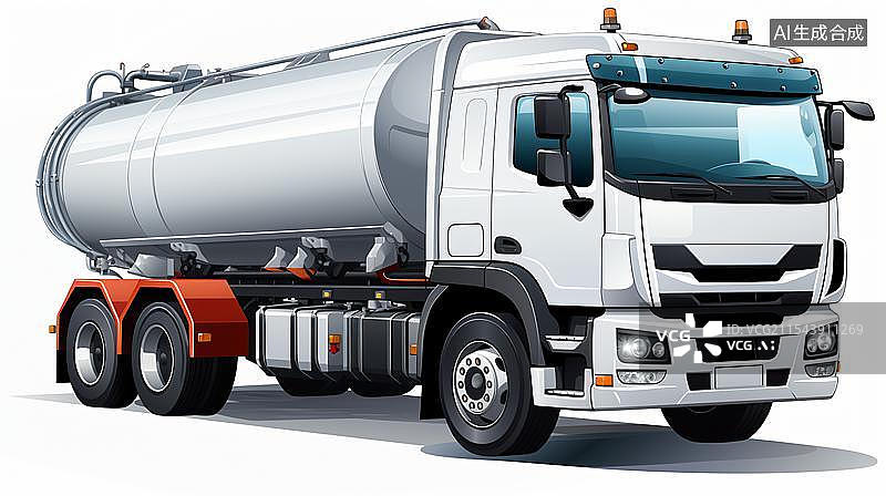 【AI数字艺术】重型水泥车 油罐车 卡车图片素材